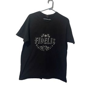 Hanes Shirt Men XL Black Cotton Airplane Mountains Outdoors‎ Lightweight Casual